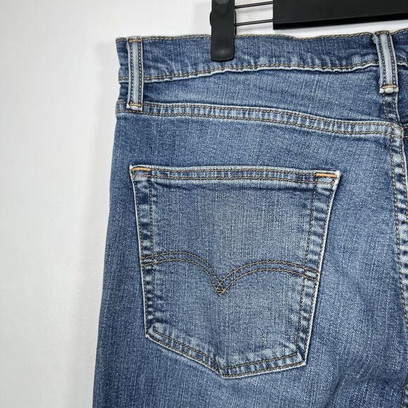 Levi's 505 Jeans Straight Leg Regular Fit Mens 36x32 (34x32 Measured) Light Wash - Picture 14 of 16